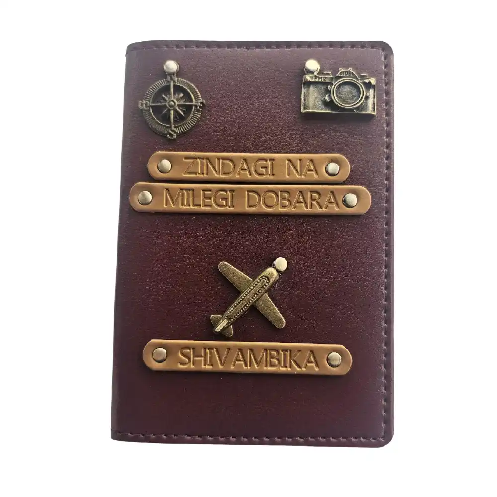 Buy Passport Cover and Premium Luggage Tag Combo